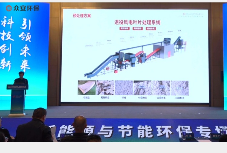 眾安環保退役風電葉片處理解決方案 亮相2024年鄭州高新區創新合作大會